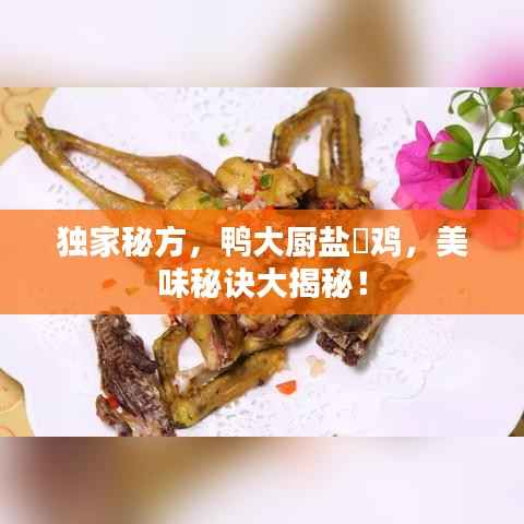 独家秘方，鸭大厨盐焗鸡，美味秘诀大揭秘！